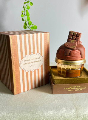 ادکلن بستنی شکلاتی لطافه چوکو اوردوز Lattafa choco overdose give me gourmand 75 میل اماراتی Lattafa