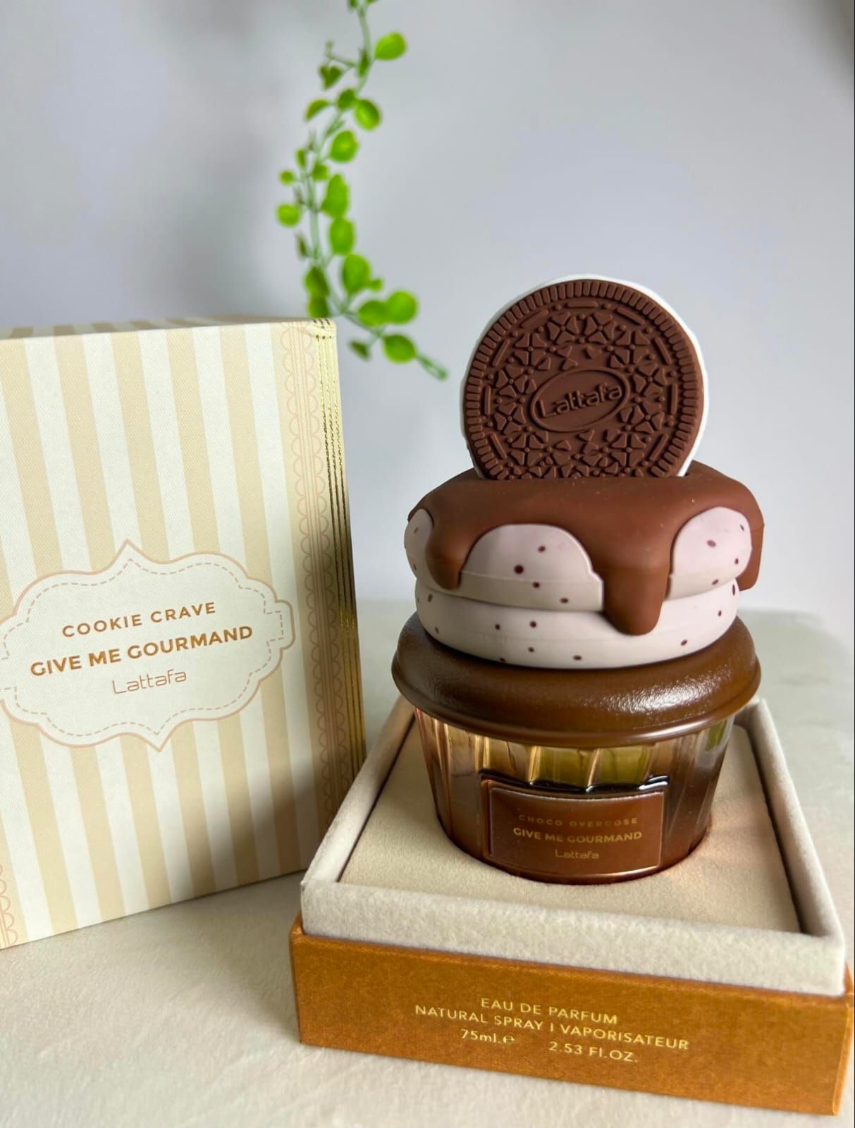 ادکلن بستنی لطافه Lattafa گیو می گورمند کوکی کریو۷۵ میل اماراتی cookie crave give me gourmannd